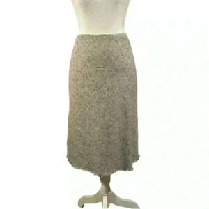 Territory Ahead Gray Wool Tweed Lined Skirt Size 8